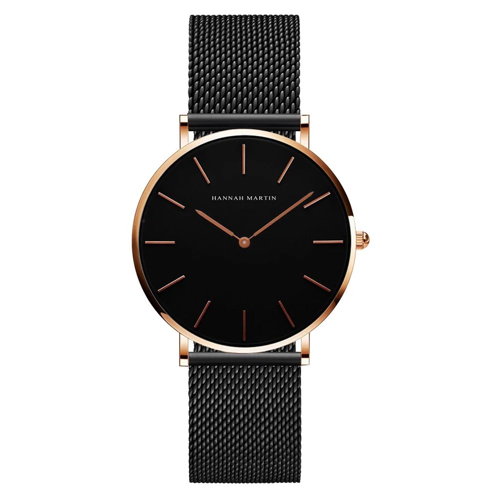 

Fashion Japan Quartz Movement Waterproof Blue Ladies Wristwatch Stainless Steel Band Simple Design Classic Watches for Women