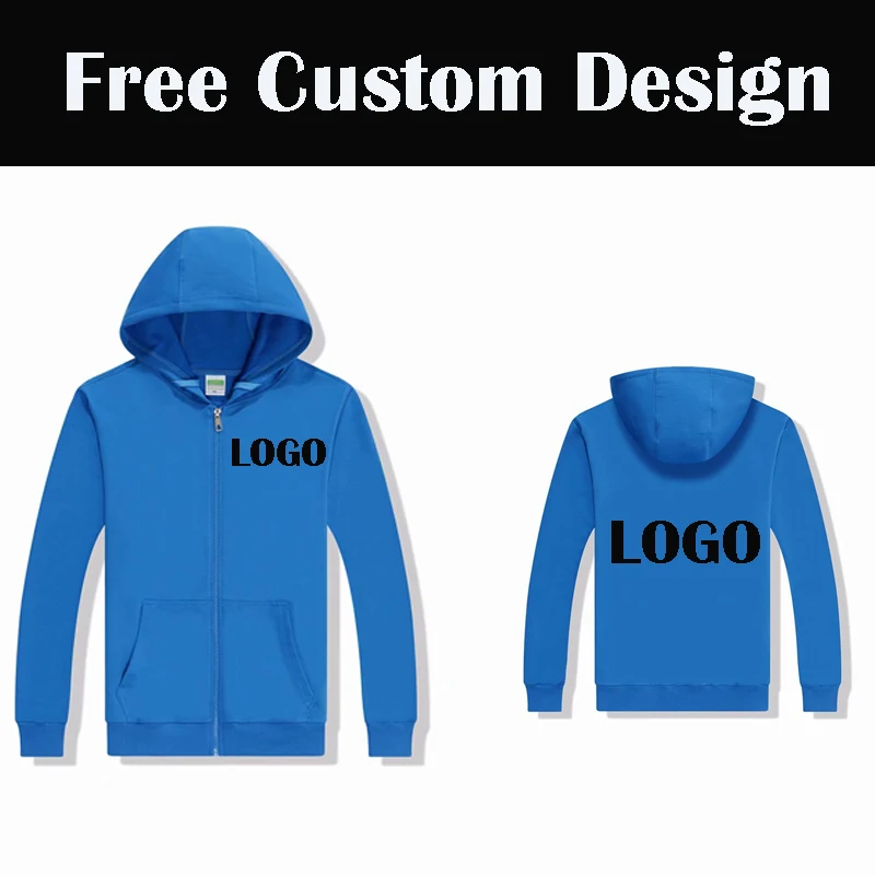 

1Pcs Free Customized logo Hoodies Men Women DIY Logo Text Photo Picture Sweatshirt With hood Tops