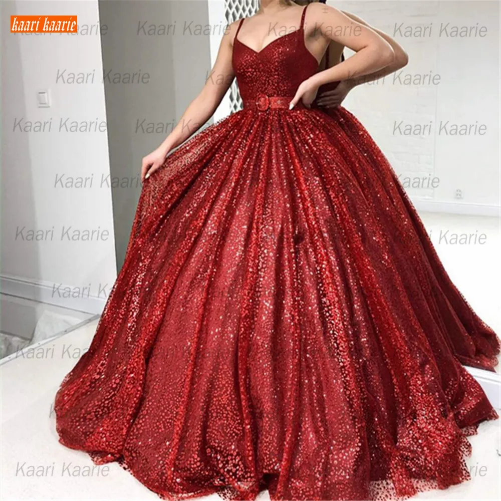 

Роскошные красные платья для выпускного вечера 2021, вечерние женские платья на бретелях-спагетти, индивидуальный пошив