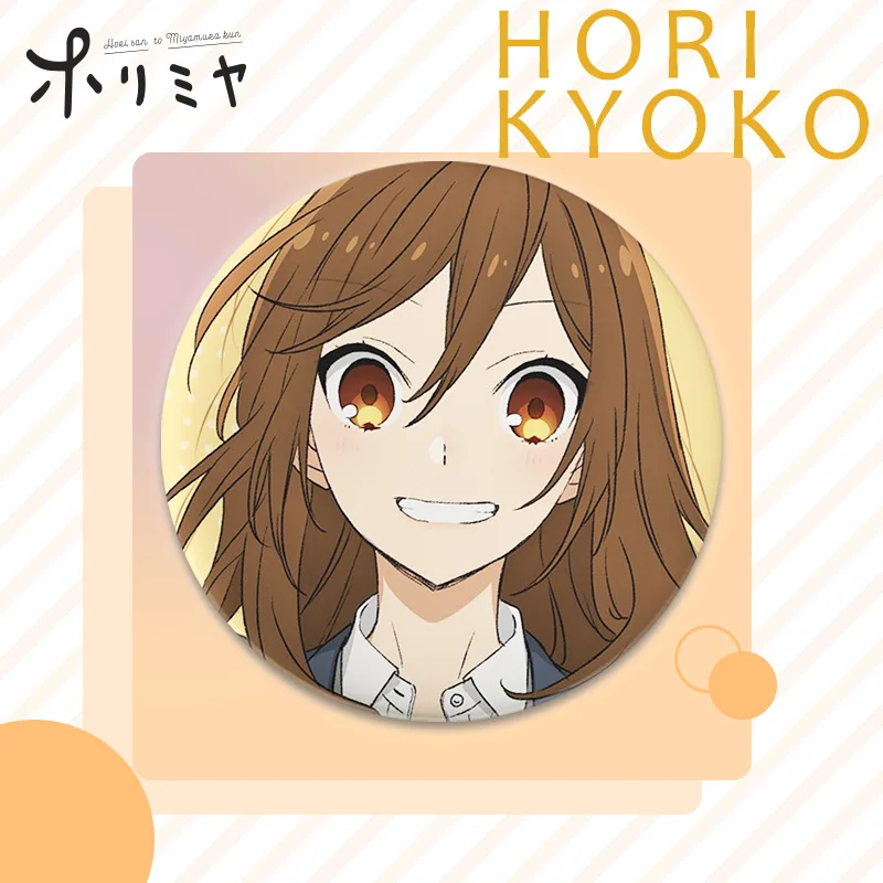 1pcs Anime Horimiya Brooch Cosplay Badge Hori Kyouko Miyamura Izumi Cartoon Round Icons Tinplate Pin Button For Backpack Clothes - купить по
