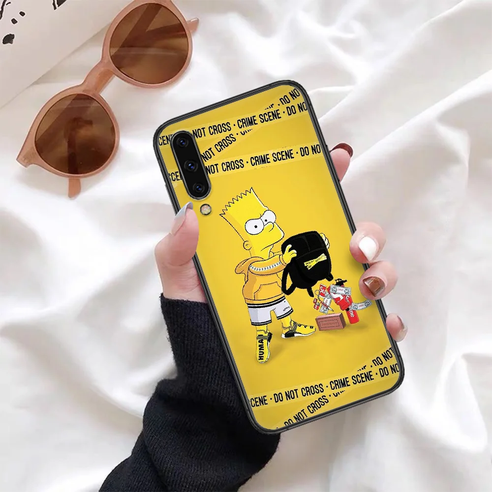 

Funny Homer J.Simpson Phone Case For Samsung Galaxy A 3 5 7 8 10 20 20E 21S 30 30S 40 50 51 70 71 black Coque Soft Waterproof
