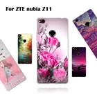 Силиконовый чехол для ZTE nubia Z11, 5,5 дюйма, мягкий чехол из ТПУ для ZTE nubia Z11, задняя крышка, чехол для телефона, цветные рельефные 3d-чехлы с принтом