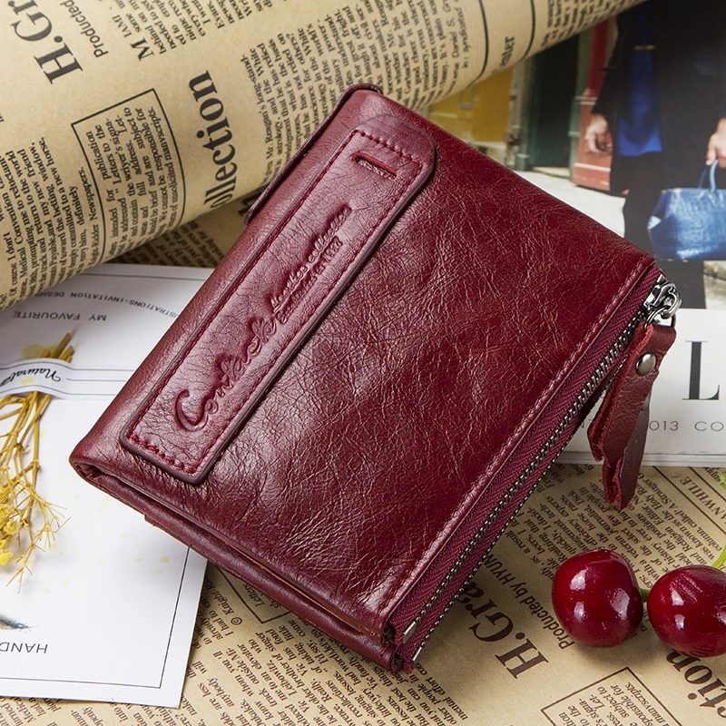 Женский кошелек из натуральной кожи роскошный брендовый маленький бумажник на