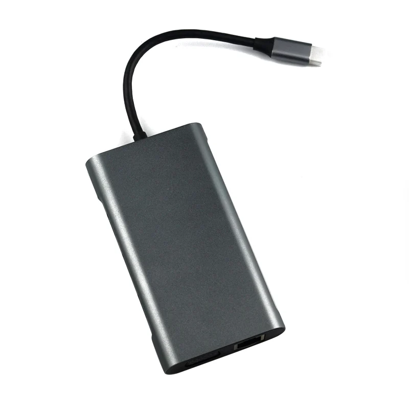 USB C концентратор док-станция для ноутбука type адаптер с 3 5 мм аудио портом Windows