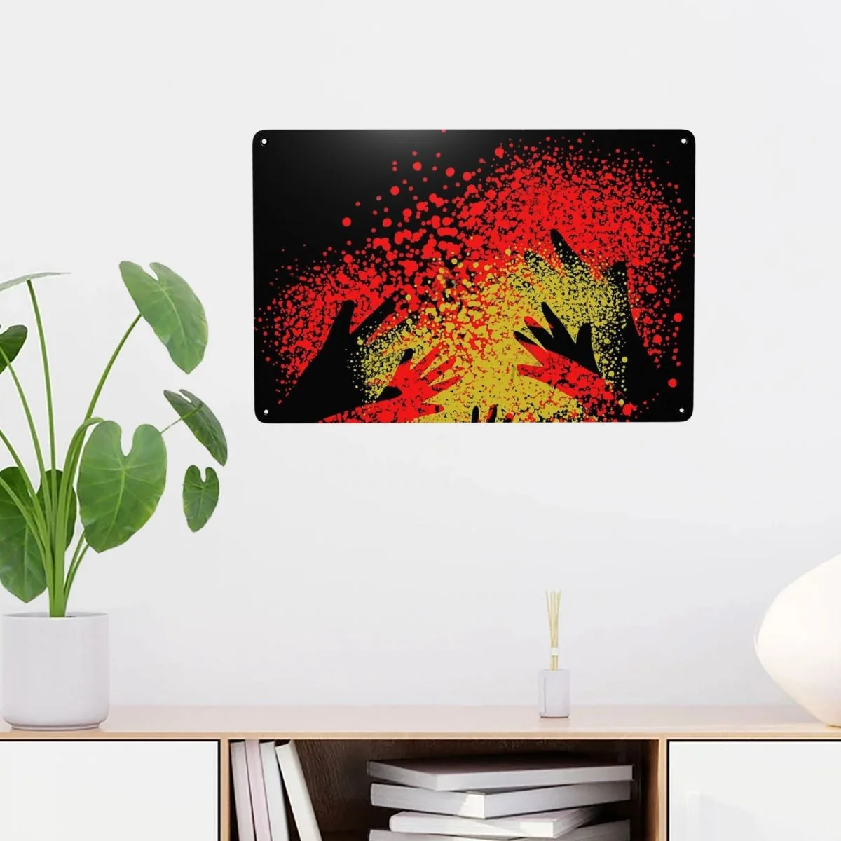 

Australian Aboriginal Art Metal Tin Signs Awesome Vintage Iron Painting Plate Garage Room Home Decor Wall Arts