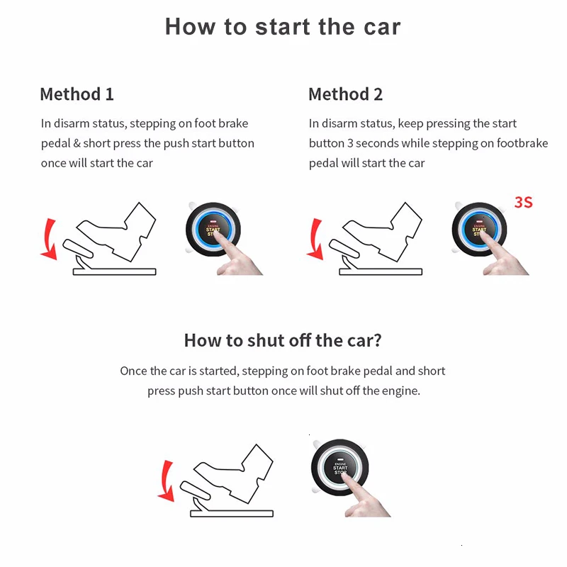 Автозапуск без ключа SPEEDWOW автозапуск бесключевая сигнализация кнопка