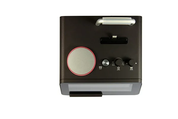 

Homtime portable speaker with radio USB speakers alarm clock wireless Bluetooth speaker docking charger for iphone ipad ipod