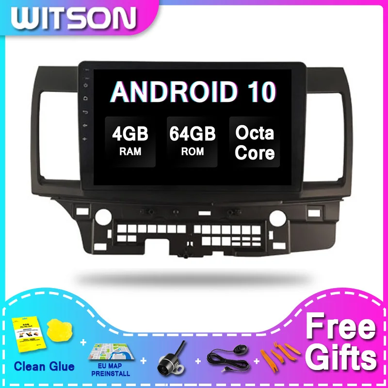 WITSON большой экран Android 10 indash Автомобильный dvd плеер для MITSUBISHI LANCER 2014 2015 4RAM
