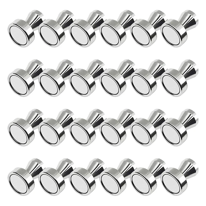 

24 Pcs Magnetic Push Pins, Refrigerator Magnets, Perfect for Fridge Magnets, Office Magnets, Whiteboard Magnets