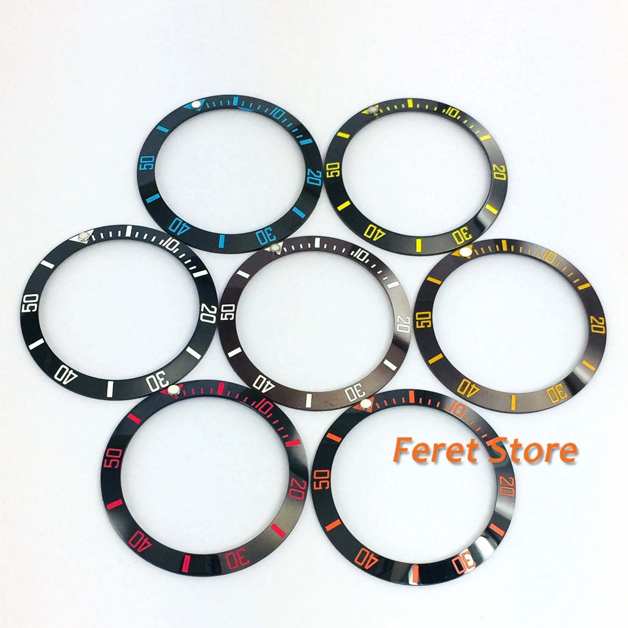

38mm black ceramic bezel Suitable for 40mm watch case
