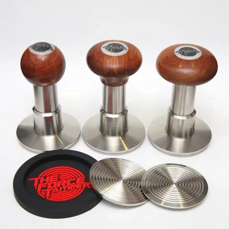 The Force Tamper-Herramienta de prensa de caf&eacute; de acero inoxidable, herramienta niveladora de polvo, martillo de polvo-0