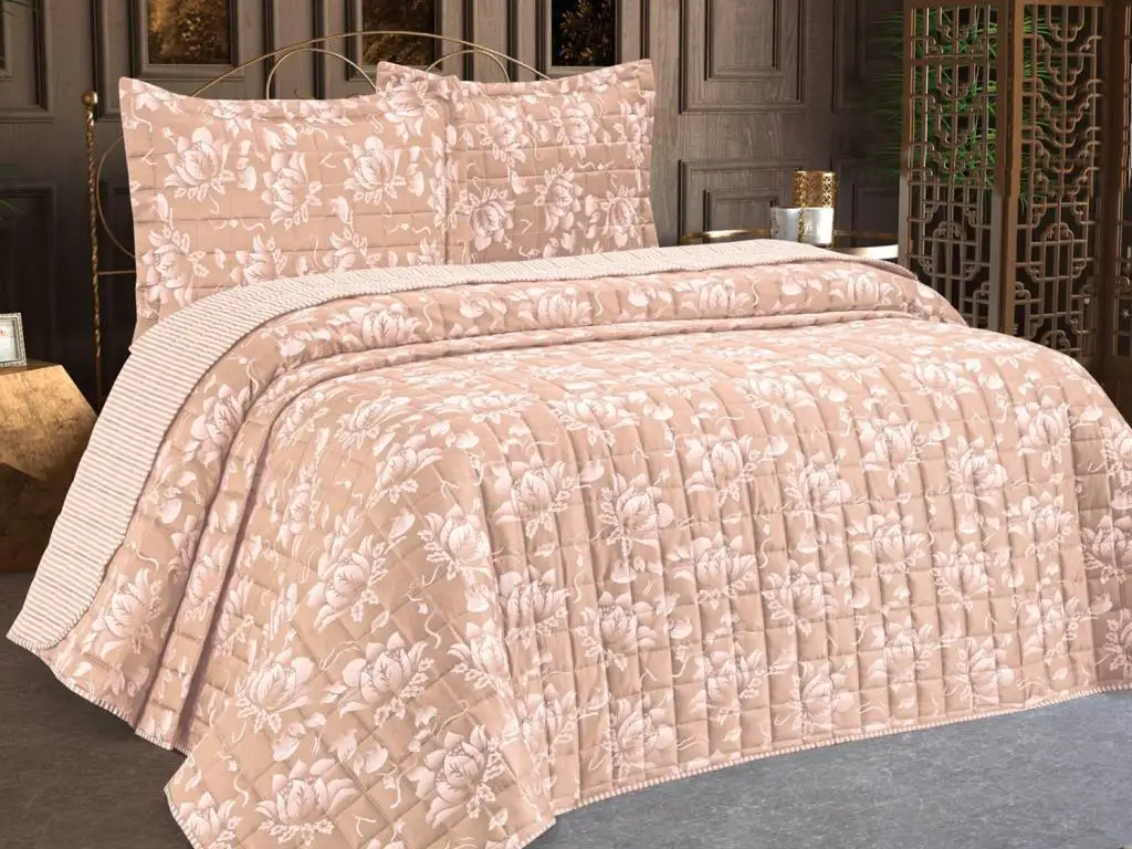 

Sofia Double Bed Cover Cappucino