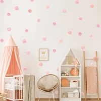 36pcsset watercolor dots wall stickers pvc wall sticker kids bedroom decoration baby nursery decals diy children room decor
