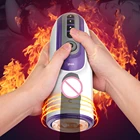 2021 автоматический упорный Телескопический Мужской мастурбатор с соской нагревательная чашка для мастурбации интерактивный голос реальная Вагина