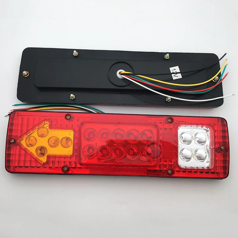 12 V/24 V светодиодный задний фонарь грузовик светильник задние фонари заднего хода для прицепов указатель поворота Предупреждение светильник грузовик каравана Стоп задний индикатор светильник