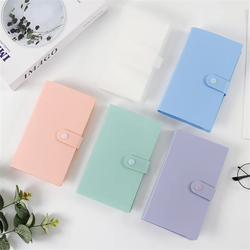 

5 Colors Korean Student 240 Capacity Cards Holder Binders Albums for 6*9cm Board Games Card Book Sleeve Holder Tarot Box