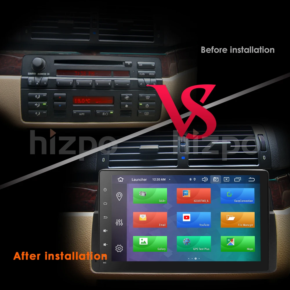 9 &quotAndroid 10 4/8Core DSP IPS Автомобильный GPS плеер для bmw E46 M3 навигация wifi радио bluetooth SWC Canbus