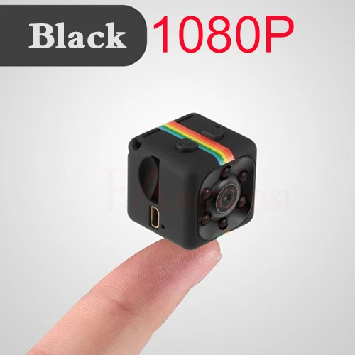 1080p Black SQ11 мини видеокамера 1080P спортивная мини-камера DV DVR монитор ночного видения микро маленькая камера видео рекордер полицейский Карманная камера sq13 - Цвет: 1080p Black
