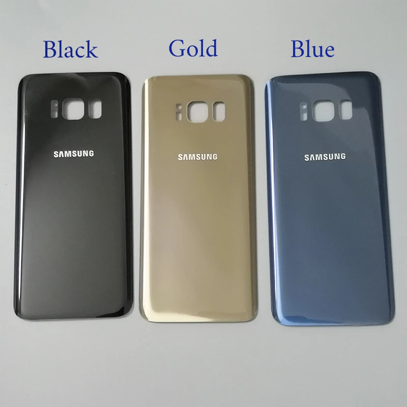 Оригинальный чехол для Samsung Galaxy S8 3D стеклянный корпуса Замена + клейкая