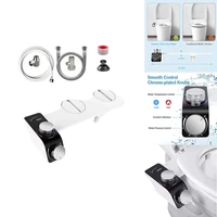 bidet attachment ultra slim toilet seat attachment dual nozzle 3 modes bidet hot cold self cleaning non electric