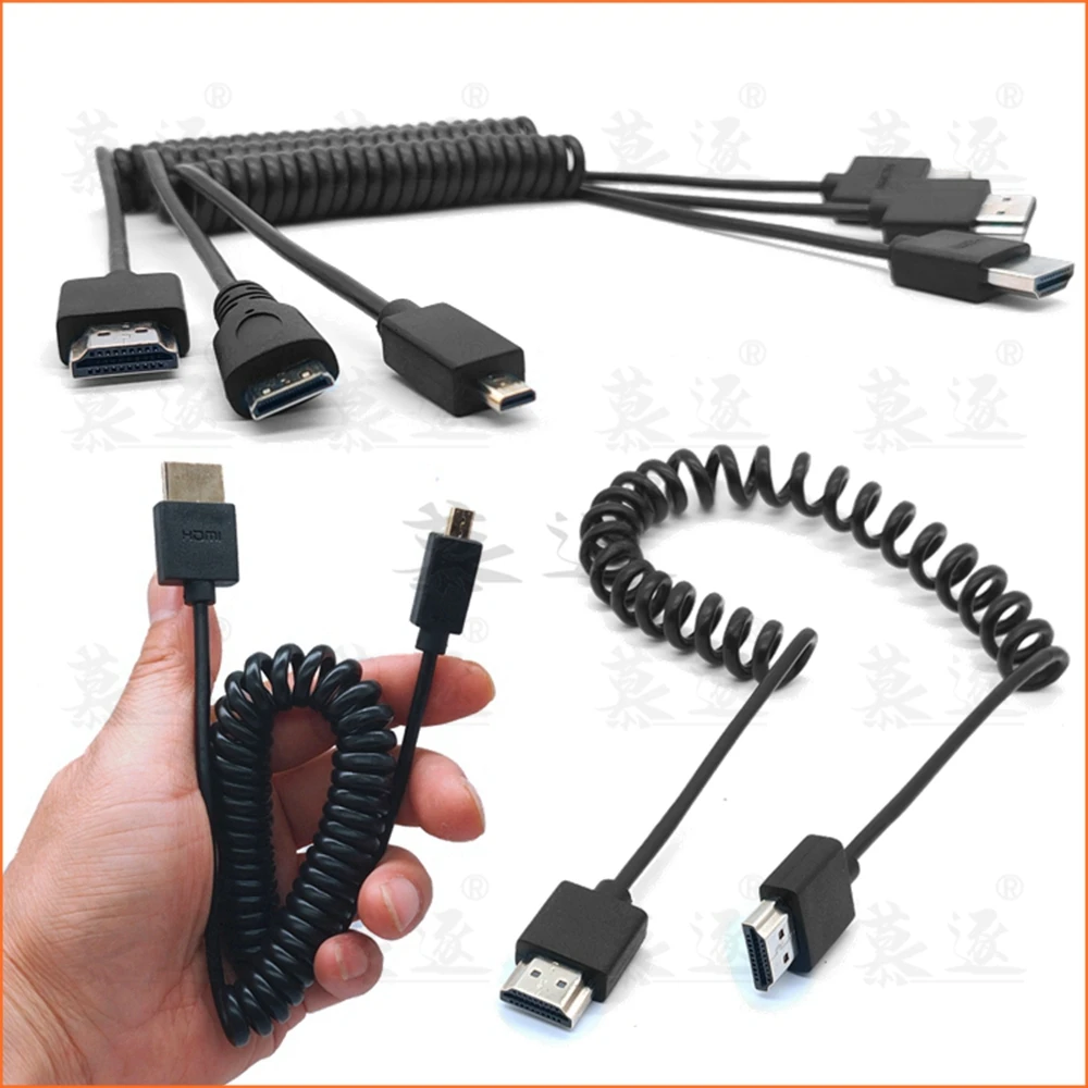 Сверхмягкие тонкие кабели и мини HDMI 2k * 4k hd @ 60 Гц совместимые с Micro внешний диаметр