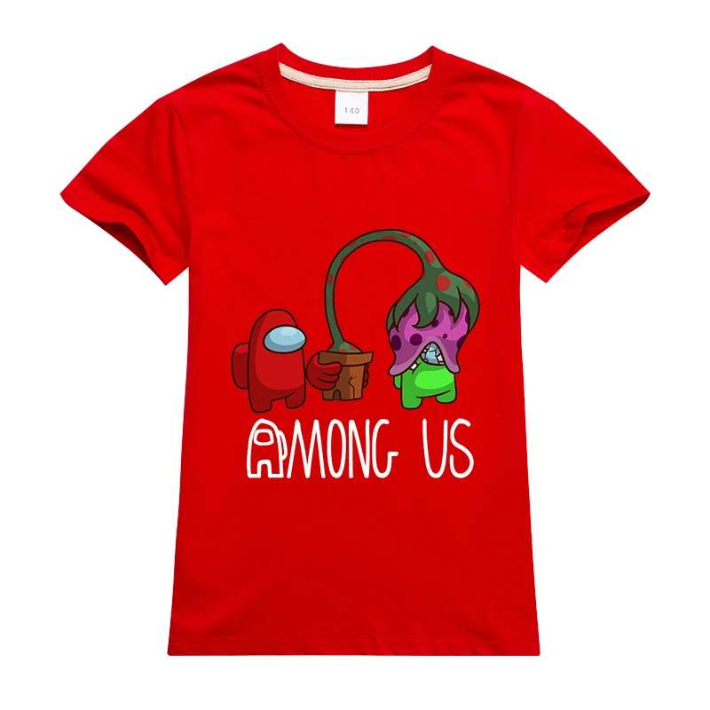 

2020 New Game Among Us Printed Boys Girls T Shirt Children Short Sleeve Kids Casual Tops Tees Toddler Colorful Camiseta Harajuku