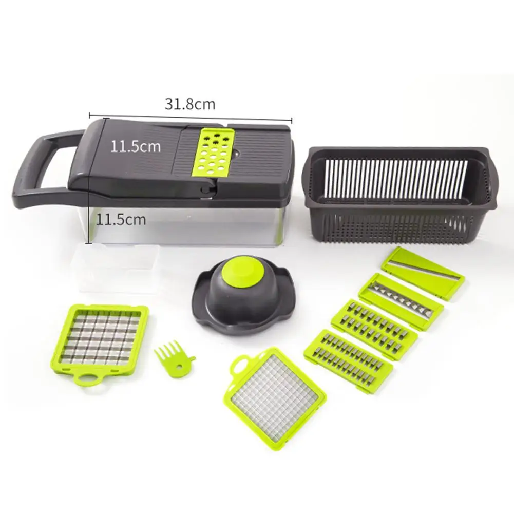 2 Kinds Optional Multi-functional Vegetable Slicer Set Diced Potato Fruit Tools Shred Cutter Grater Kitchen Gadgets | Дом и сад