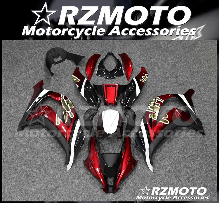 

New ABS Motorcycle Complete Fairings kit Fit for Kawasaki Ninja ZX-10R 2016 2017 2018 2019 16 17 18 19 Bodywork set black red
