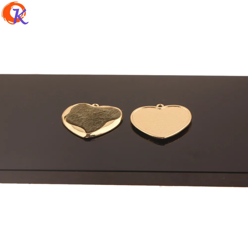 

Cordial Design 50Pcs 28*28MM Jewelry Accessories/DIY Pendant/Heart Shape/Leather Effect/Hand Made/Earring Findings/Charms