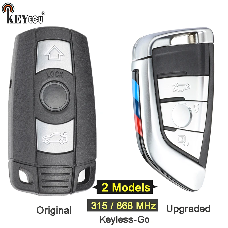 KEYECU 315 / 868 МГц PCF7953 чип CAS3 Системы без ключа Go Функция Модернизированный пульт