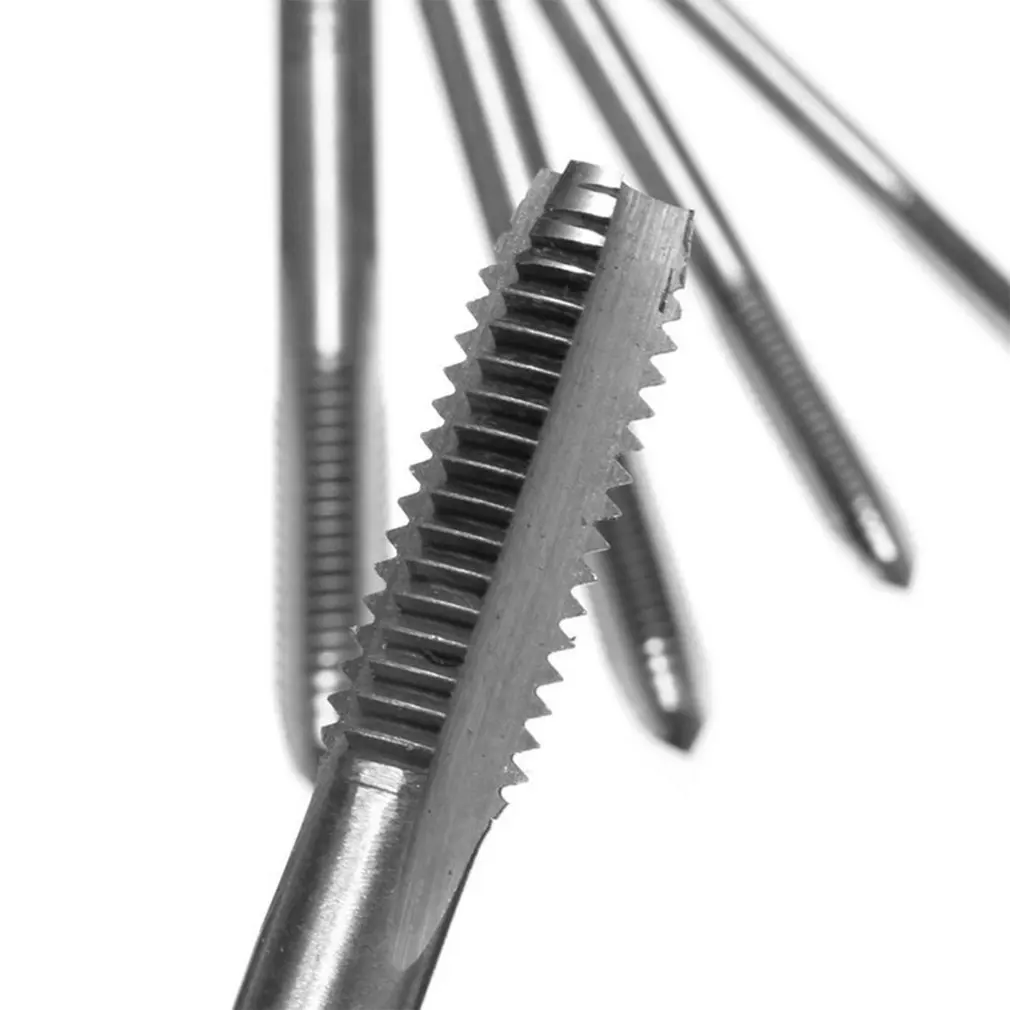 5PCS/Set HSS M3 M4 M5 M6 M8 Machine Spiral Point Straight Fluted Screw Thread Metric Plug Hand Tap Drill Set Tools | Инструменты