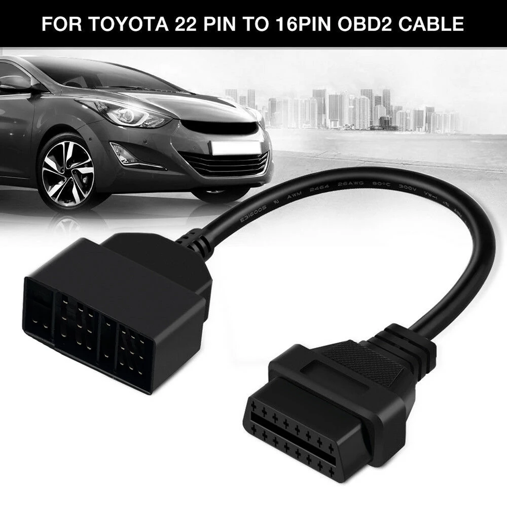 ABS 30 см 22-контактный переходник OBD1 на 16-контактный OBD2 для диагностического