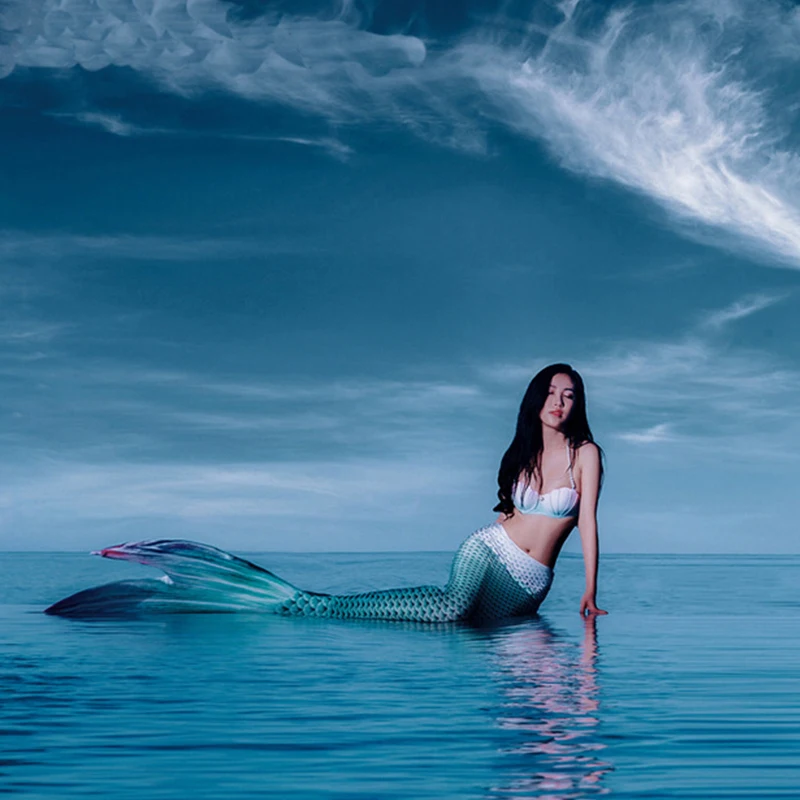 Купальный костюм с хвостом русалки для взрослых аксессуары плавания женский