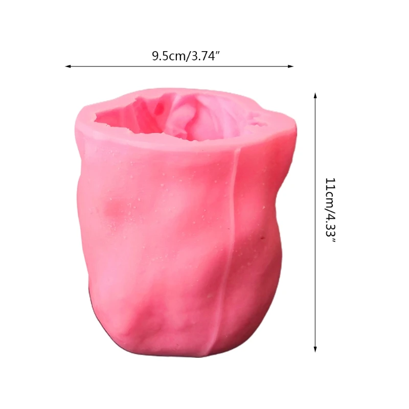

T84B Skull Flowerpot 3D Candle Soap Mould DIY Candle Epoxy Mold Handmade Candles Aroma Wax Soap Molds for Decoration