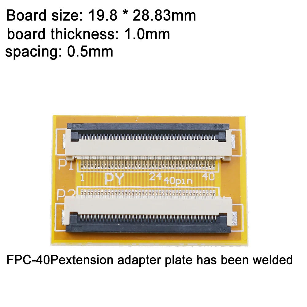 

50 FFC * FPC flexible cable extension adapter plates have been welded with seats 6p / 10p / 12p / 24P / 30p / 40p / 50p / 60p