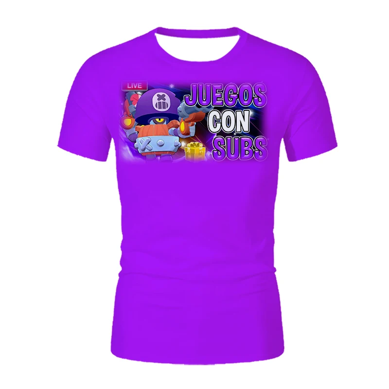 

2021 New Game 3D Men's Casual T-Shirt Sports Short Sleeve Fun Summer Cartoon Cute Cute Graphic T-Shirt Hip-hop Men's Apparel