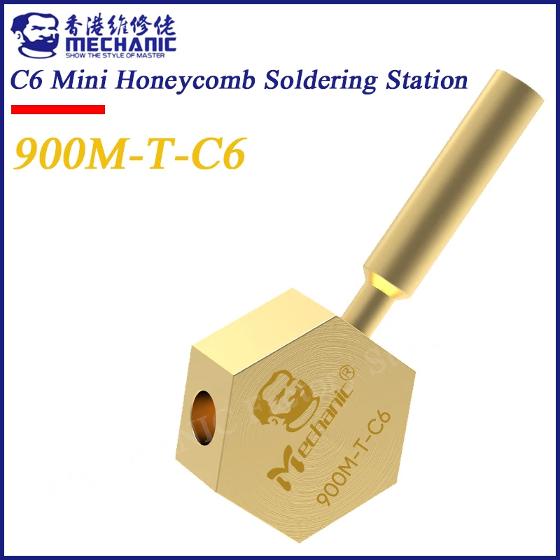 

MECHANIC 900M-T-C6 экран кабельный чип паяльная 936/JBC-210 /245/T12 паяльная станция с наконечником маленький гладильный стол