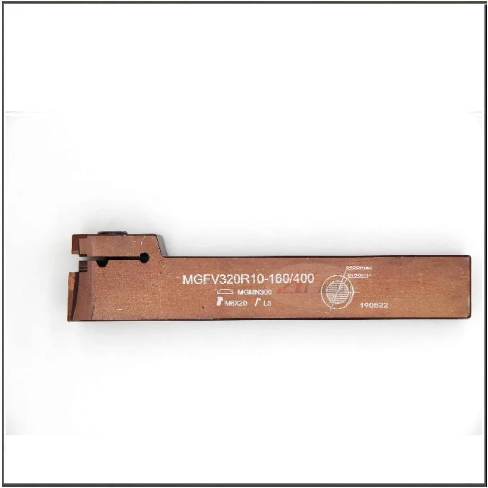 

MGFV420R10 425R15-30/50mm 50/80mm 80/160mm 160/400mm End face slotting tool bar for mgmn400 4mm Surface grooving tool bar