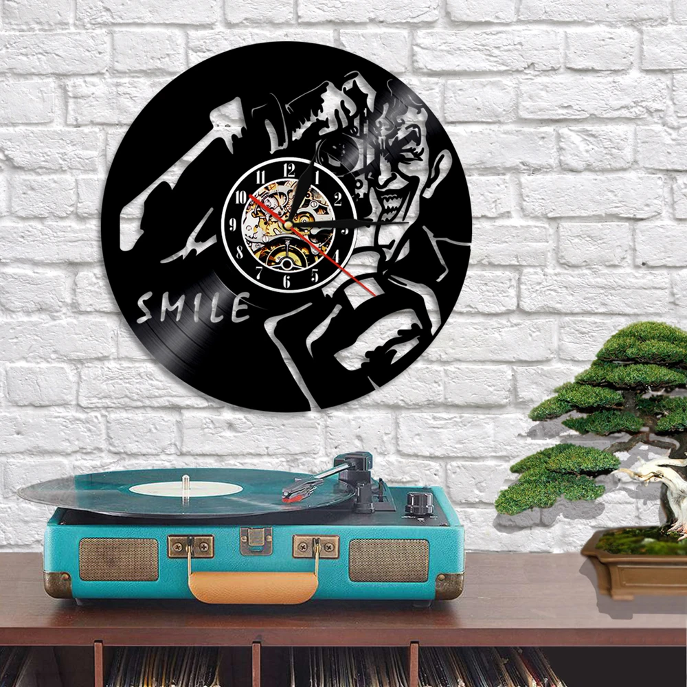 Фотограф фотографирует Красочный Светодиодный светильник настенные часы Сделай