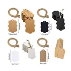 500 шт., ярлыки ручной работы из крафт-бумаги