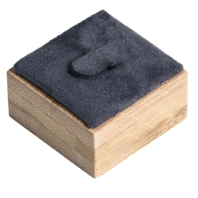 

Мода бамбуковые ювелирные изделия кольцо Дисплей стенд держатель Витрина органайзер для украшений Дисплей держатель Подставка-Органайзер