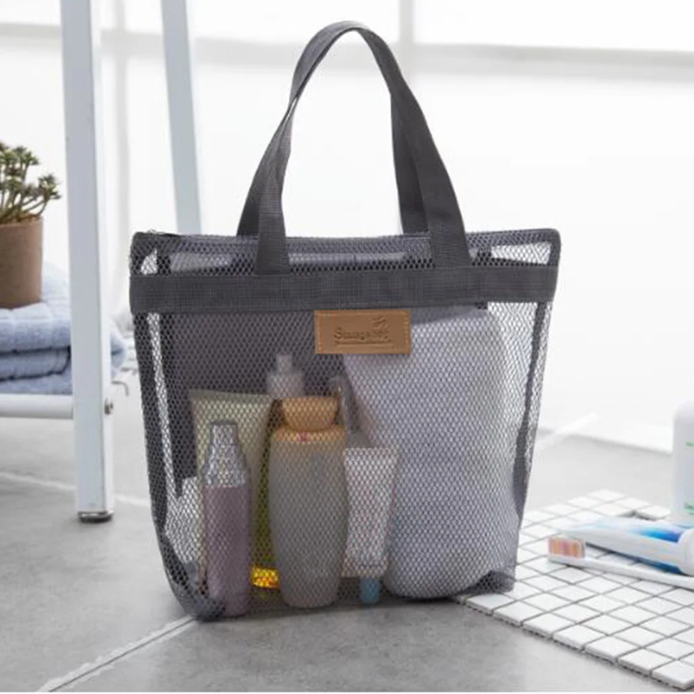 1Pcs Women Travel Large Cosmetic Bag Makeup Mesh Toiletry Bags Men Wash Organizer Portable Pouch Case Transparent Beauty | Багаж и сумки