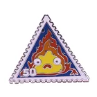 Howl's движущийся замок кальцифер эмалированная булавка Стильный японский аниме художественный аксессуар