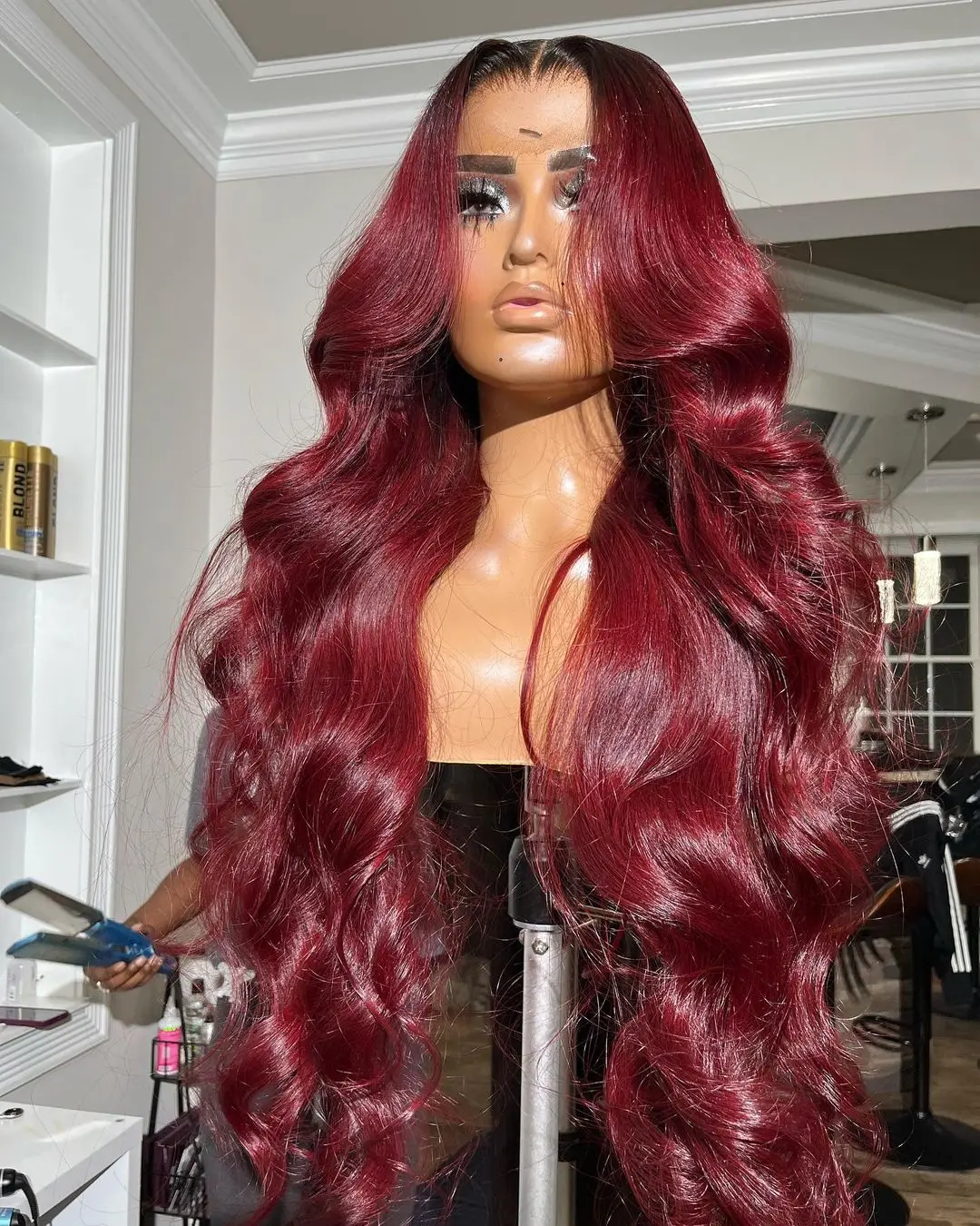 Парик из натуральных волос с эффектом омбре 360x4 в бразильском стиле - купить по