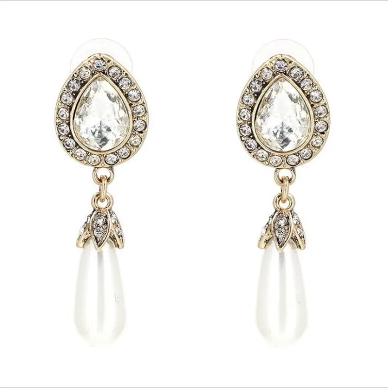 

Элегантные темпераментные висячие серьги с имитацией жемчуга, очаровательные натуральные женские ювелирные изделия для вечерние Ринок