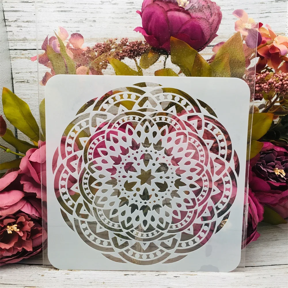 Трафареты Мандала круглые &quotсделай сам&quot декоративные трафареты для рисования