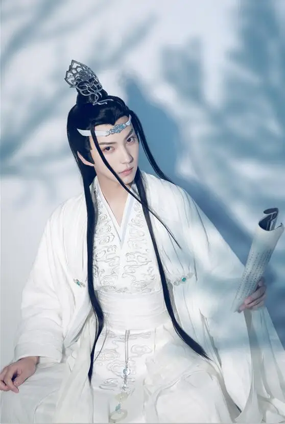 Uwowo The Untamed сериал Lan Wangji Косплей Костюм Mo Dao Zu Shi Lan Zhan костюм с аксессуарами