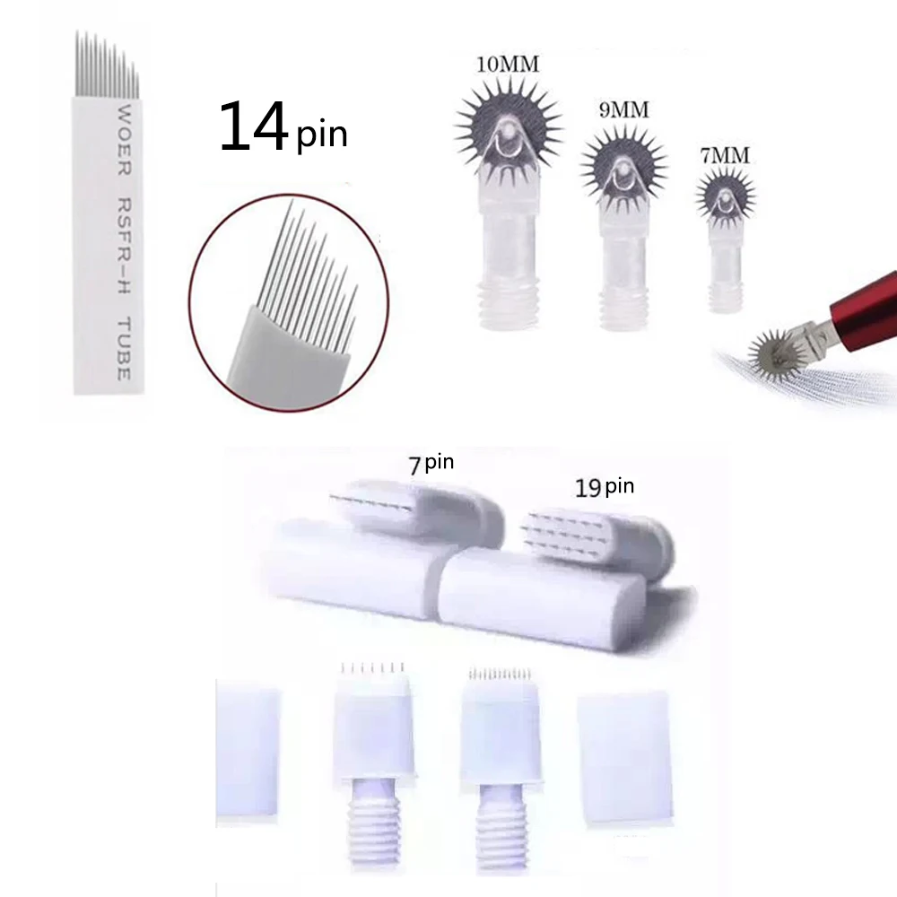 

Semi Permanent Makeup Disposable Microblading Needle Roller Microblading Blades For Fog Eyebrow Micro Needle Roller Tattoo Makeu