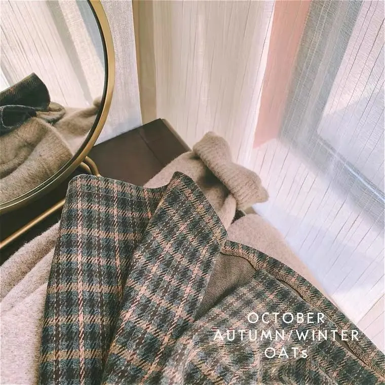 

2021 new fashion women's clothing A-LINE Plaid skirts womens woman skirt