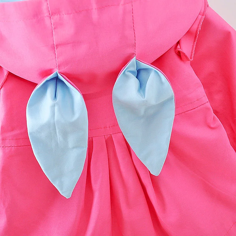 Autumn Baby Outwear Infants Girls Cute Rabbit Hooded Princess Jacket for girls children Coats with Ball Christmas clothing | Детская